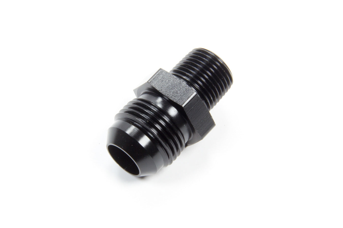 AEROQUIP FCM5185 #10 Flare to 3/8-Inch NPT Male Aluminum Adapter in Black Anodized Finish