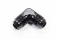 AEROQUIP FCM5190 #8 Flare 90 Degree Elbow Union Aluminum Black Anodized