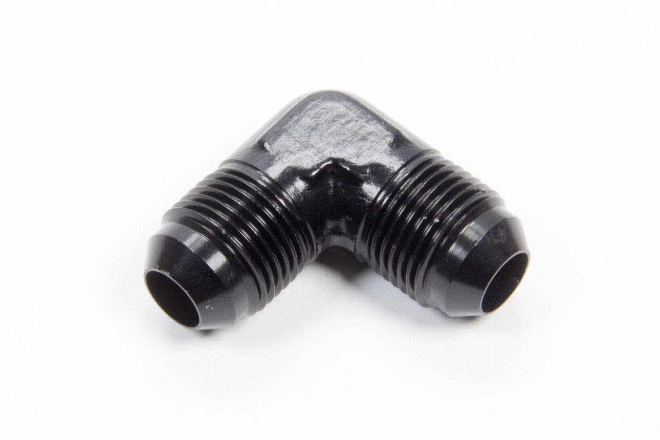 AEROQUIP FCM5190 #8 Flare 90 Degree Elbow Union Aluminum Black Anodized