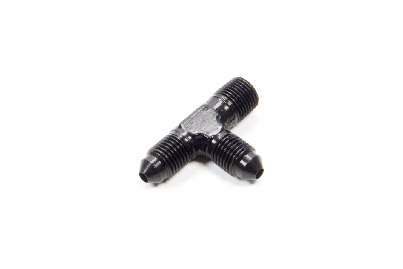 Aeroquip FCM5714 Male Run Tee Aluminum Fitting with 3 AN Male and 1/8 Inch NPT Male Connections