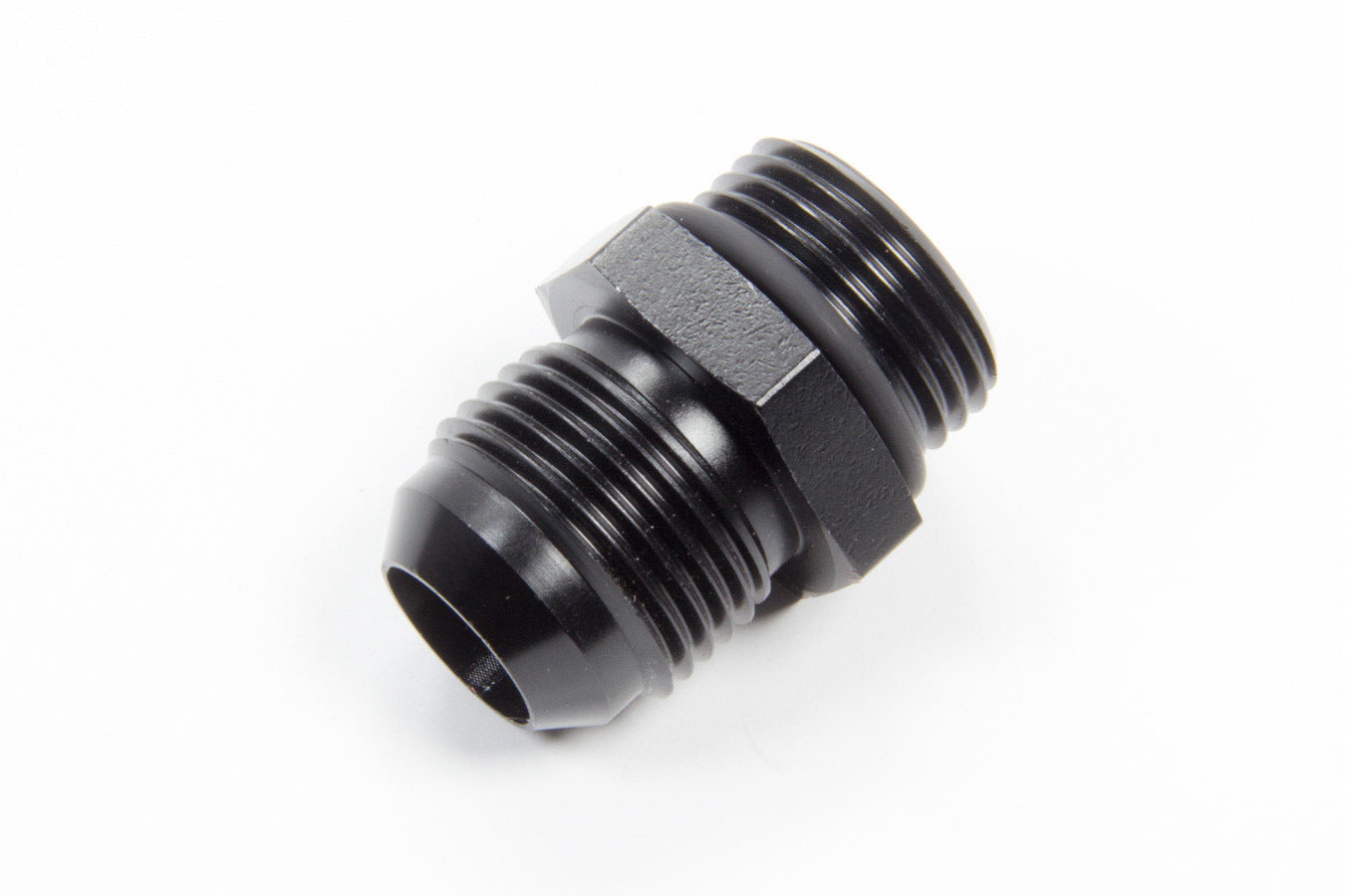 Aeroquip FCM5955 #12-#12 O-Ring Flare Adapter, Straight, 12 AN Male to 12 AN Male, Aluminum Black Anodized