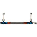 AEROQUIP FCP0101 Dual Feed Carburetor Fuel Line with Braided Stainless Hose for Holley 4150