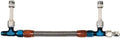 AEROQUIP FCP0102 Dual Feed Carburetor Fuel Line with Braided Stainless Hose and 6 AN Male Inlet