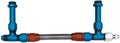 Aeroquip FCP0134 #8 Fuel Line with Braided Stainless Steel Hose for Holley 4150 Carburetors