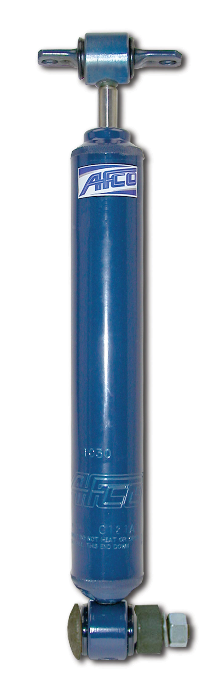AFCO Racing Products AFC1030 Steel Shock for GM A-Body and X-Body, 10 Series Twintube, 13 Inches Compressed, 21 Inches Extended, 2.02 Inch Diameter, Blue Finish
