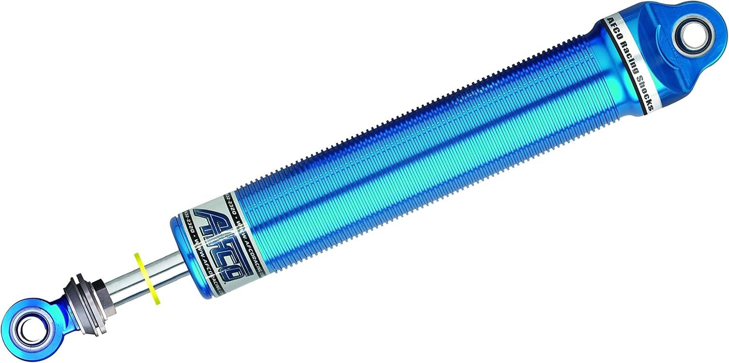 Afco Racing Products 1394T Alum Shock Threaded Body 9 Inch, Twintube Series, Blue Anodized Finish