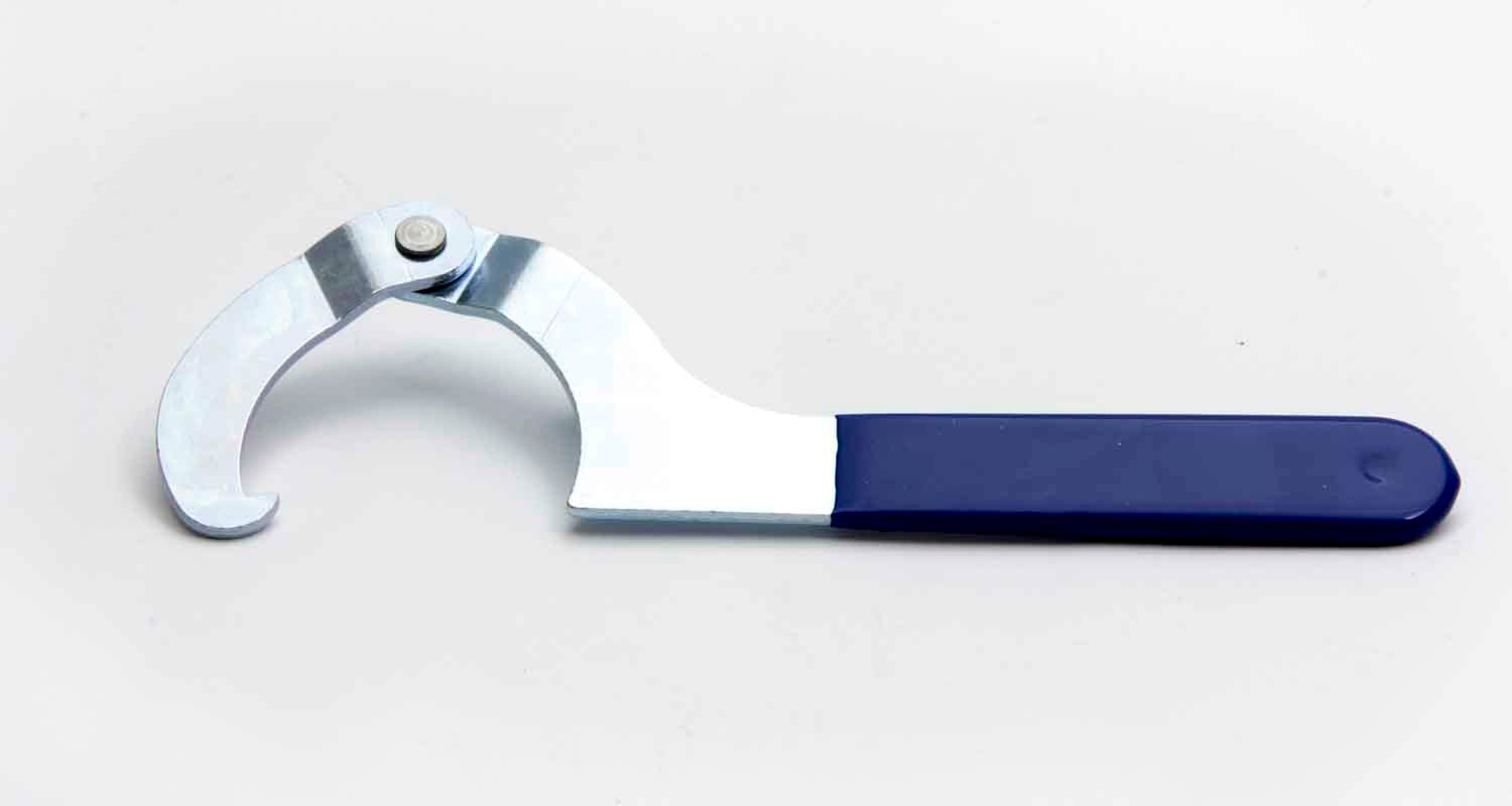 AFCO Racing Products 20110 Adjustable Coil-Over Spanner Wrench with Blue Rubber Handle