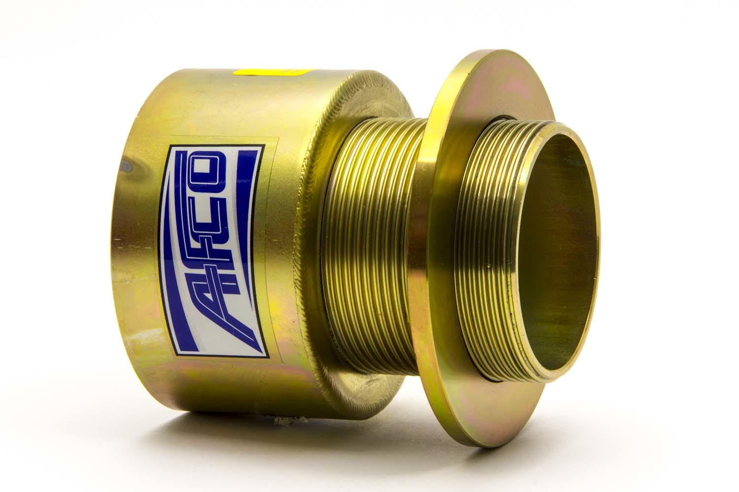AFCO Racing Products 20191 Adjustable Weld-On Coil Spring Spacer for 5 to 5.5 Inch Springs, Steel, Cadmium Finish