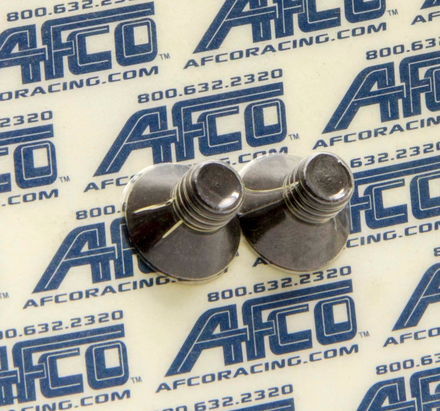 AFCO Racing Products Drive Flange Bolt Kit for Rear Hub, 5/16-18 Thread, 1/2 Inch Length, Tapered Allen Head, Steel, Pair