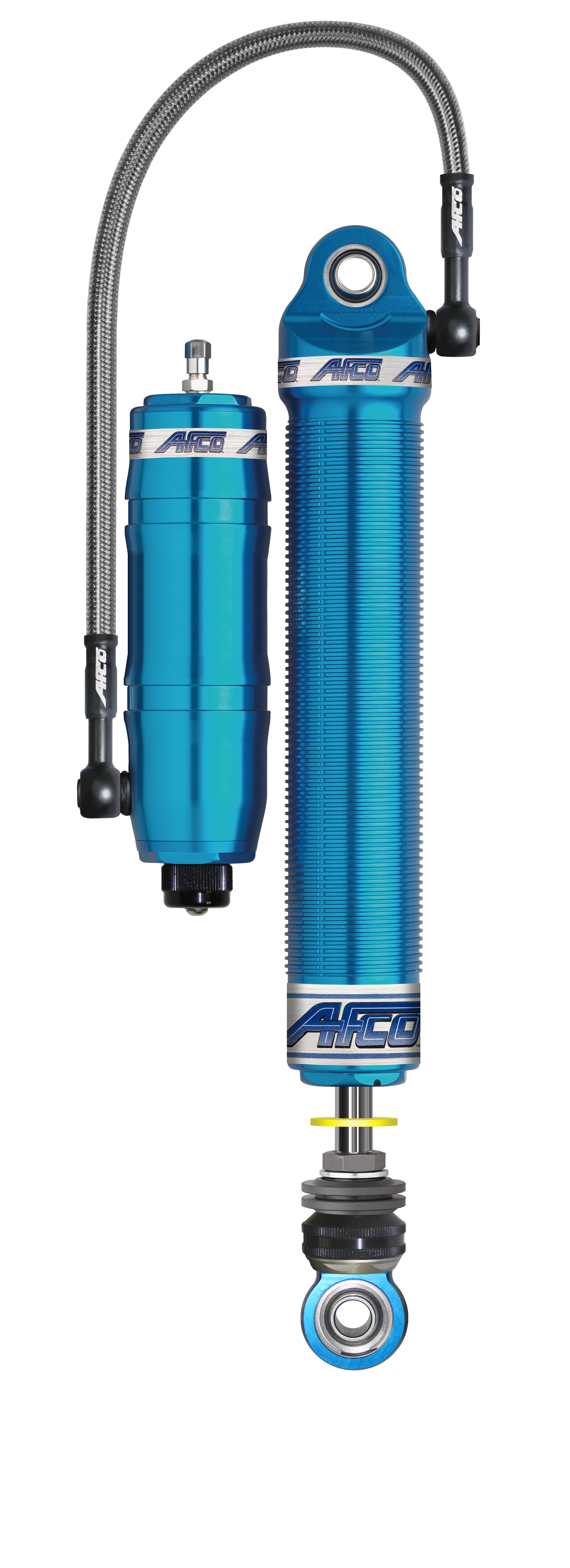 AFCO Racing Products 3270BGX Big Gun X Series Monotube Shock Absorber, 14.2 Inch Compressed, 21.2 Inch Extended, Blue Aluminum Finish