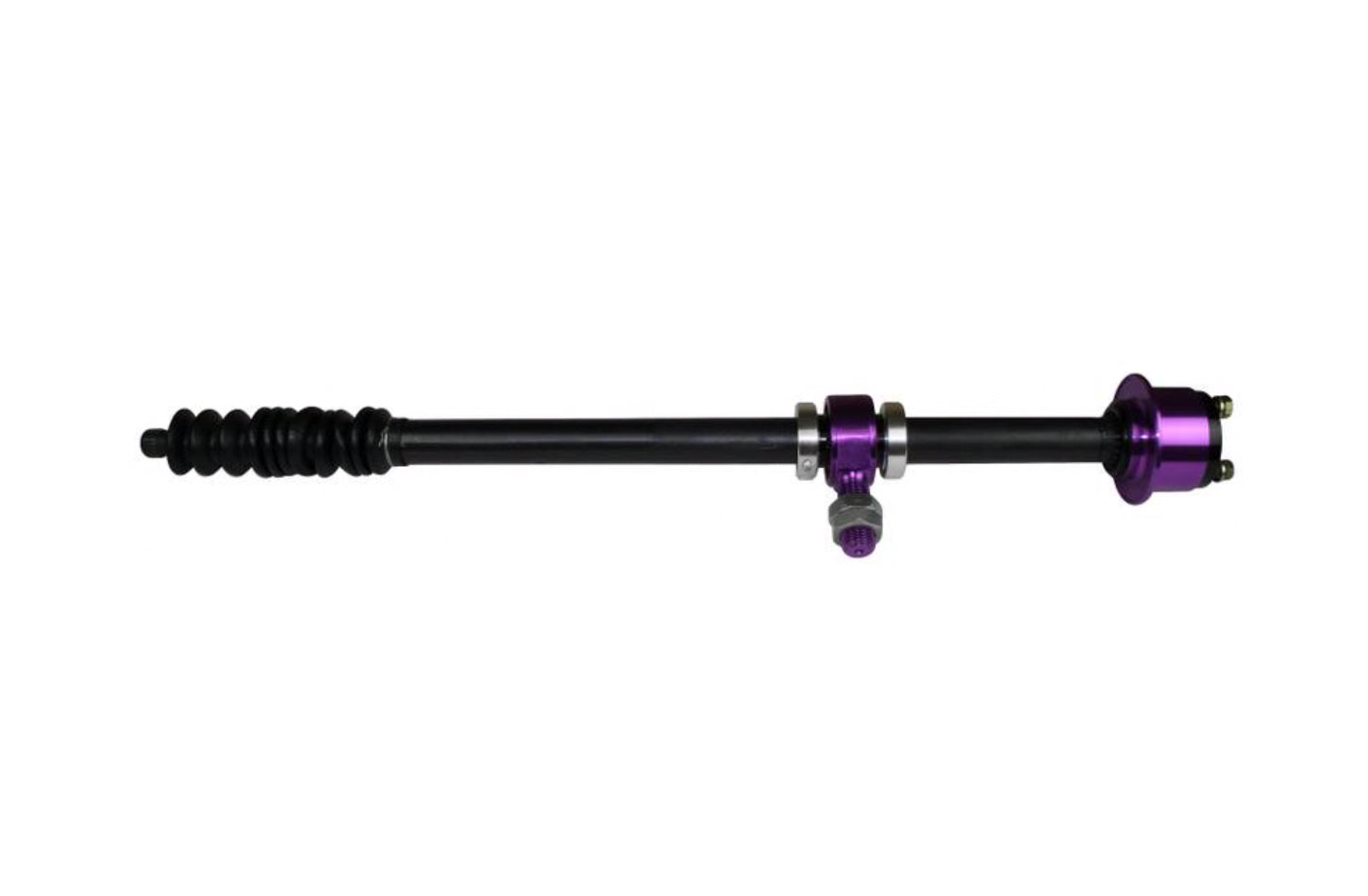 AFCO Racing Products 37304 Adjustable Steering Column, 22.5 to 32 Inches Length, Aluminum, Black Finish, 3/4-20 Spline