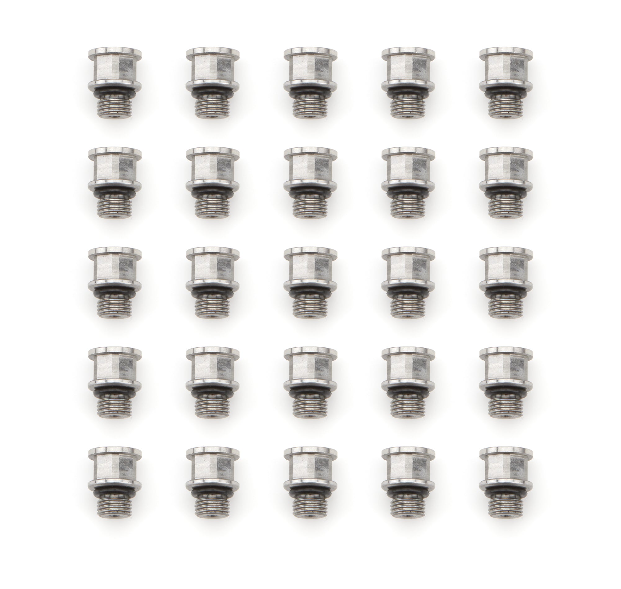 AFCO Racing Products Shock Fill Port Set 5/16 Inch Thread Steel Natural Finish 25 Pieces