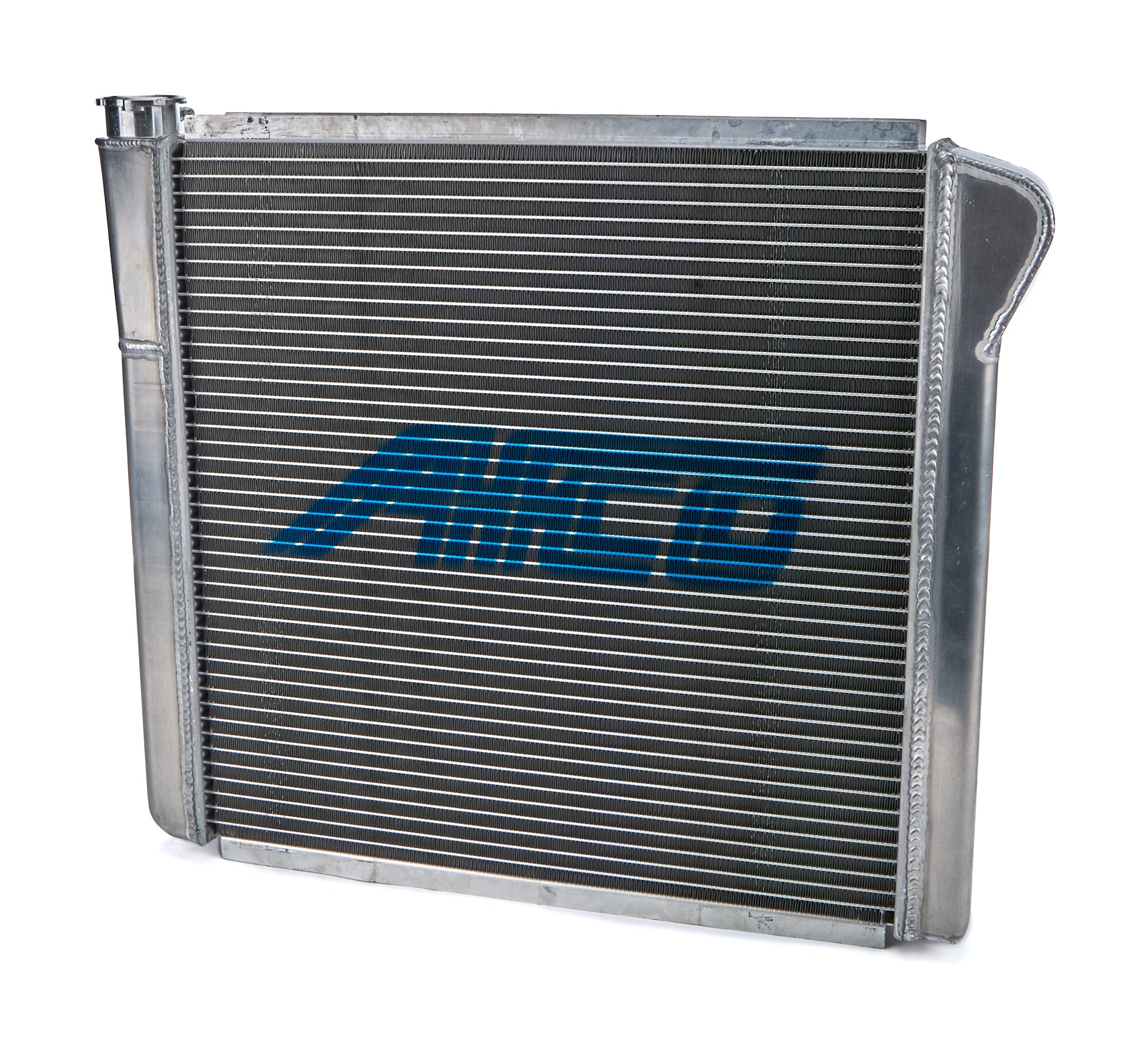 AFCO Racing Products 80100N-U Radiator Single Pass 25 Inch Width x 19 Inch Height Aluminum Driver Side Inlet Passenger Side Outlet