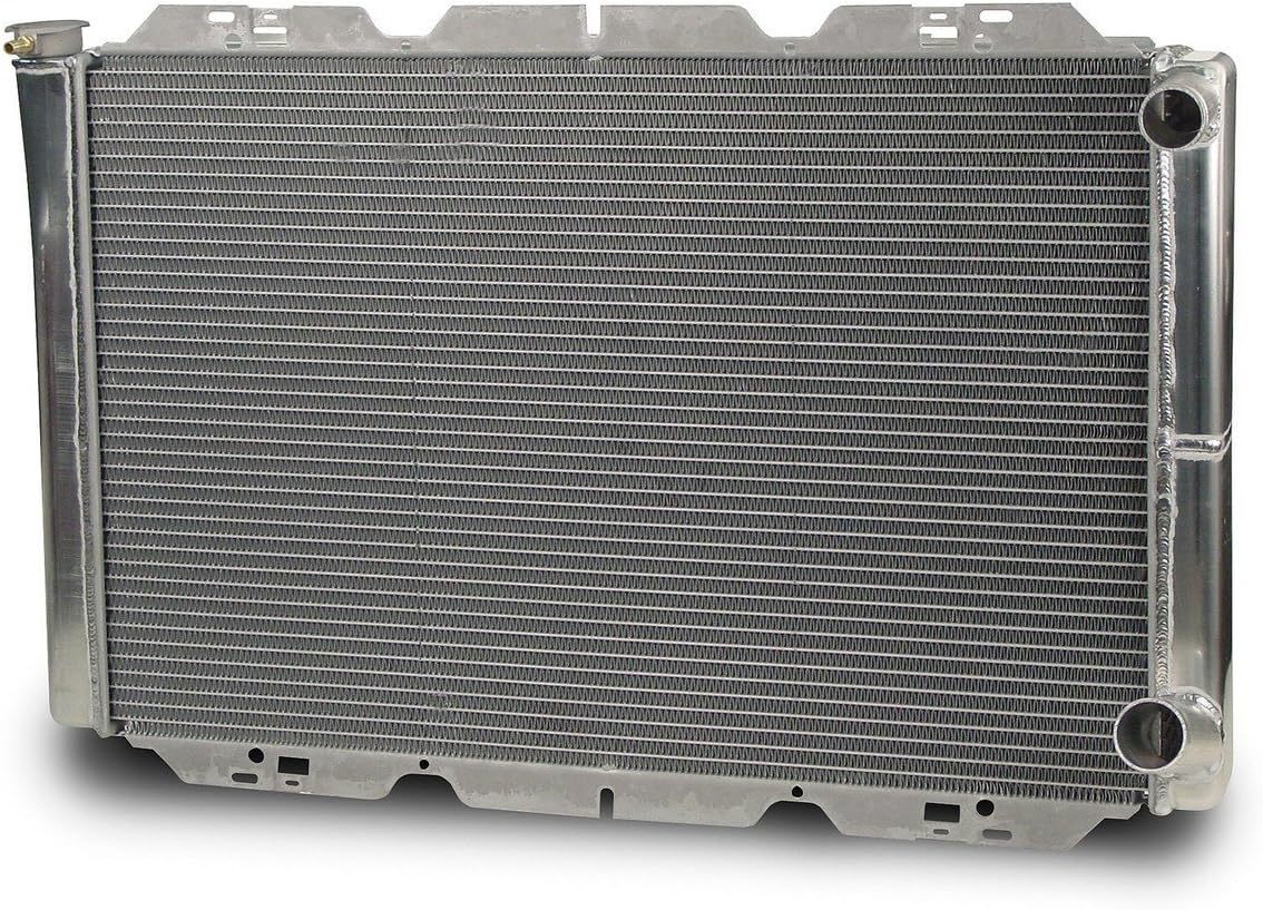 AFCO Racing Products 80126NDP-U Double Pass Radiator, 31.75 Inch Width, 21 Inch Height, Aluminum, Passenger Side Inlet and Outlet