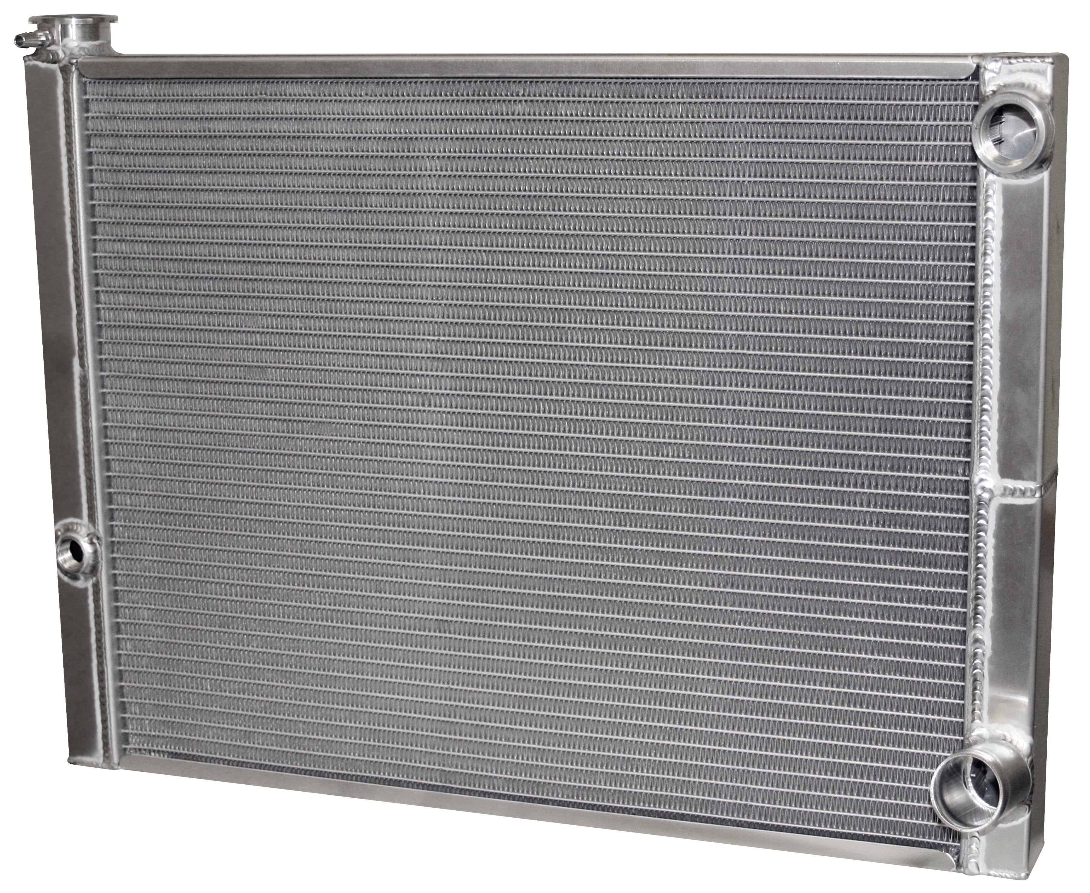 AFCO Racing Products 80184NDP-16 Aluminum Radiator, 26 Inch Width x 19 Inch Height, Passenger Side Inlet and Outlet