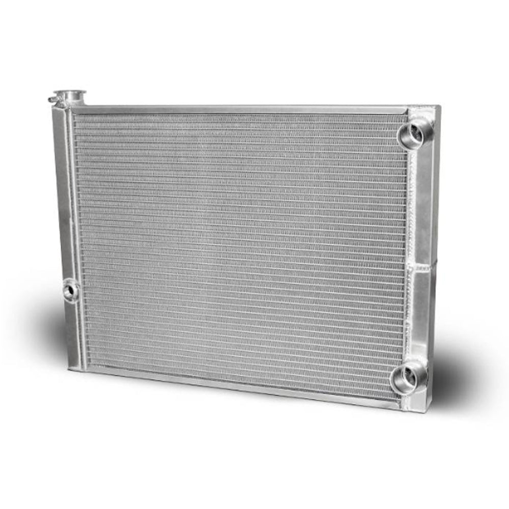 AFCO Racing Products 80184NDP Aluminum Radiator for Chevrolet, 26 Inch Width x 19 Inch Height, Passenger Side Inlet and Outlet