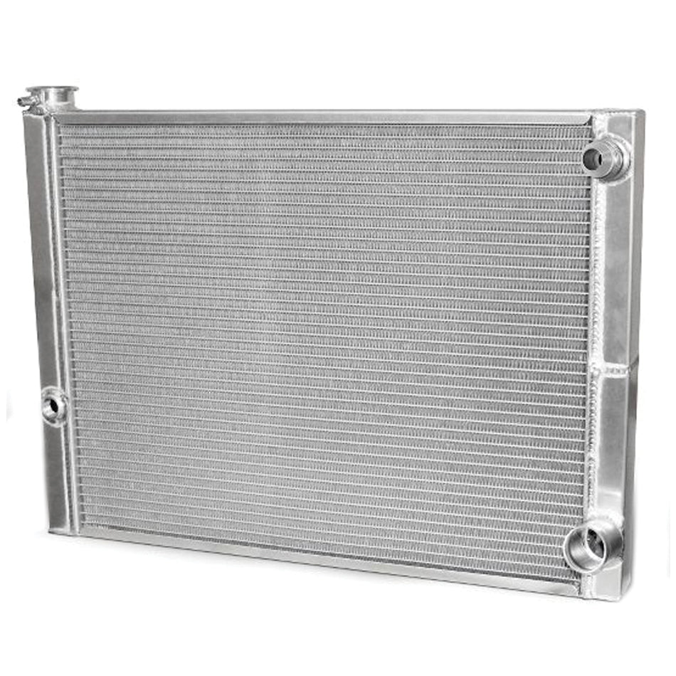 AFCO Racing Products 80185NDP-U Dual Pass Aluminum Radiator with Passenger Side Inlet and Outlet, 27.5 Inch Width