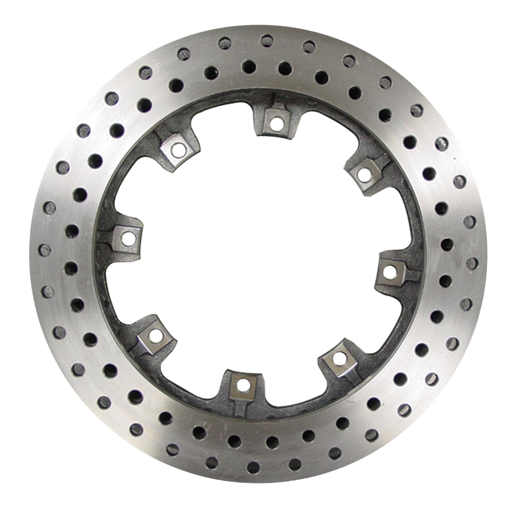 AFCO Racing Products Rotor 9850-6120 Drilled Brake Rotor, 11.75 Inch Diameter, 1.25 Inch Thickness, 8 x 7 Inch Bolt Pattern, Iron Construction, Natural Finish