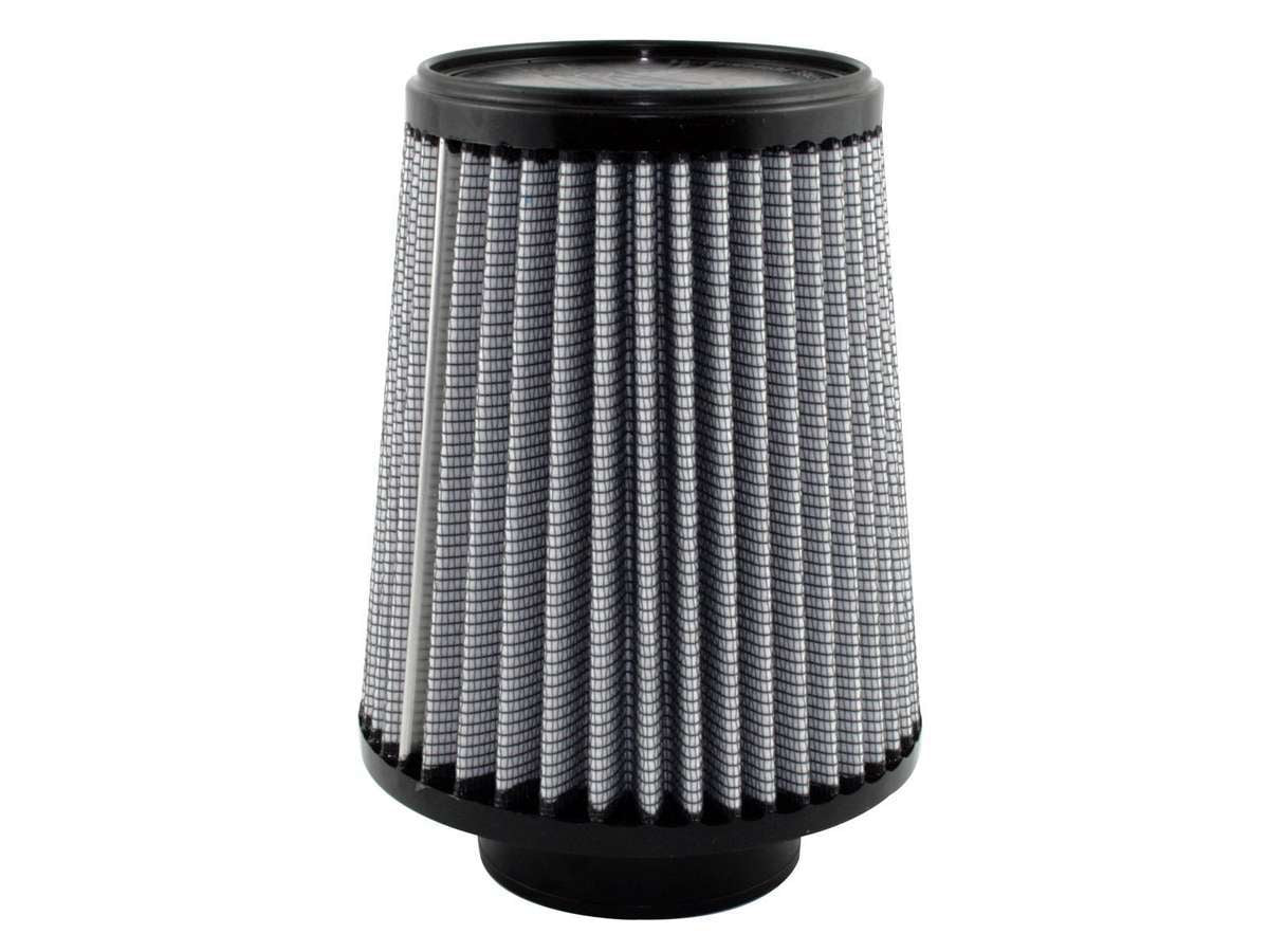 AFE Power 21-30018 Magnum FLOW Pro Dry S Air Filter Element for Universal Fitment, Clamp-On, Conical Design, 6 Inch Base, 4.75 Inch Top, 3 Inch Flange, 7 Inches Tall, Synthetic Material, White Finish
