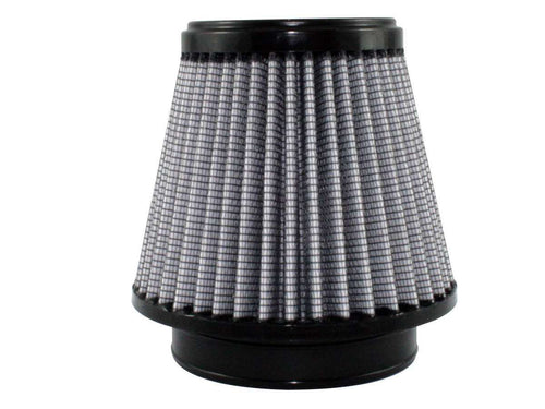 AFE Power AFE21-40505 Magnum FLOW Pro Dry S Air Filter Element, Clamp-On, Conical Shape, 6 Inch Base, 4 Inch Top, 4 Inch Flange, 5 Inch Height, Synthetic Material, White