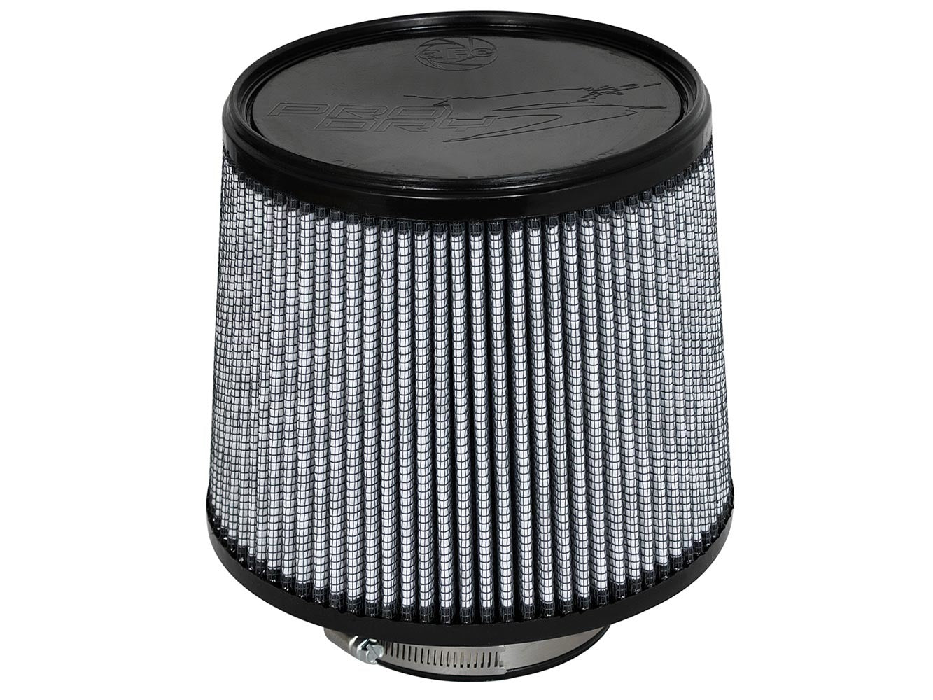 AFE Power 21-90008 Magnum FLOW Pro Dry S Air Filter Element for Universal Fit, Clamp-On, Conical Design, 8 Inch Base, 7 Inch Top, 4 Inch Flange, 6.7 Inches Tall
