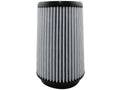 AFE Power Magnum FORCE 21-90049 Air Filter Element for Universal Fitment, Clamp-On Conical Design, 6.5-Inch Base Diameter, 5.5-Inch Top Diameter, 9-Inch Height, 5-Inch Flange, Synthetic Material, White Finish