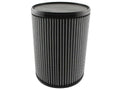 AFE Power Magnum Flow 21-90058 Pro Dry S Round Air Filter, 8.5 Inch Base and Top, 11 Inch Height, 4 Inch Flange, Synthetic Material, White