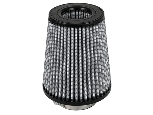 AFE Power 21-91004 Magnum FLOW Pro DRY S Air Filter Element, Clamp-On, Conical, 6 Inch Base, 4.5 Inch Top, 3 Inch Flange, 7 Inches Tall, Synthetic Material, White