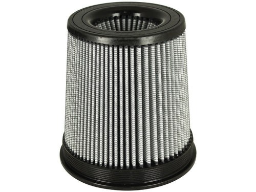AFE Power 21-91072 Magnum FLOW Pro Dry S Air Filter Element, Clamp-On, Conical, 8 Inch Base, 7 Inch Top, 5 Inch Flange, 9 Inch Tall, Synthetic Material, White