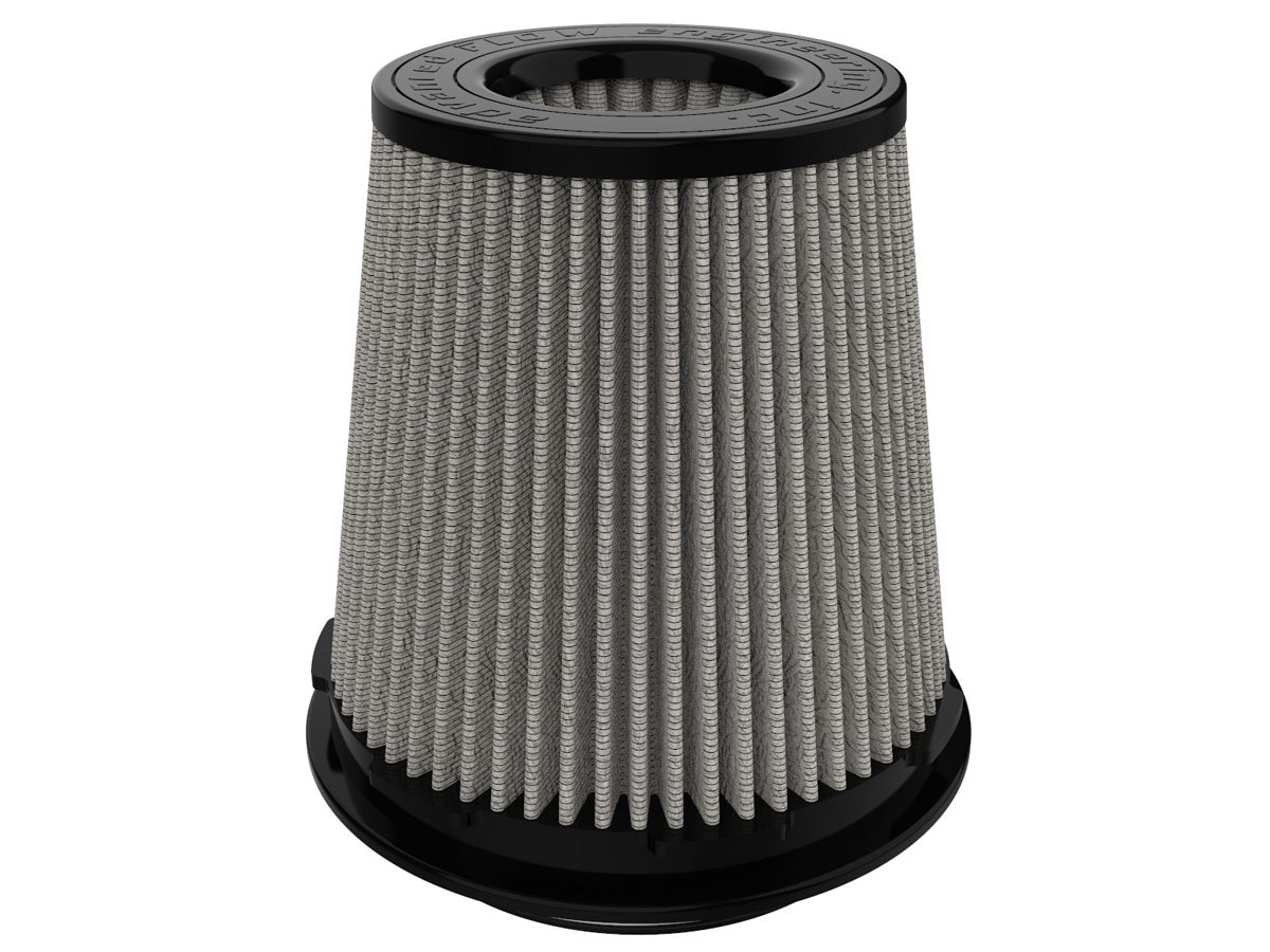 AFE Power 21-91144 Magnum FLOW Pro Dry S Air Filter Element, Clamp-On, Conical, 6 Inch Base, 4.5 Inch Top, 4.5 Inch Flange, 6 Inch Tall, Synthetic Material, White