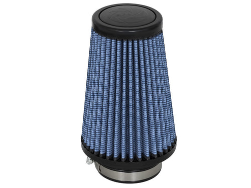 AFE Power 24-30003 Magnum FLOW Pro 5R Air Filter with Clamp-On Conical Design, 5 Inch Base, 3.5 Inch Top, 3 Inch Flange, 7 Inches Tall, Reusable Cotton, Blue