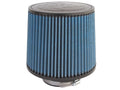 AFE Power Magnum FLOW Pro 5R Air Filter 8 Inch Base, 7 Inch Top, 4 Inch Flange, 6.7 Inch Tall, Reusable Cotton, Blue, Clamp-On Conical Design