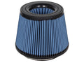 AFE Power Magnum FLOW Pro 5R Air Filter 9 Inch Base Diameter, Conical Clamp-On Design, Reusable Cotton Filter, Blue