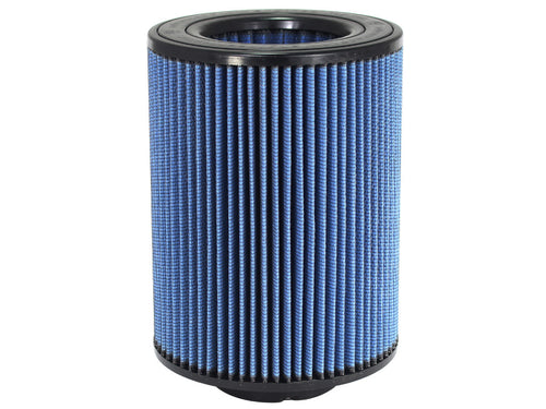 AFE Power AFE24-91042 Magnum Flow Universal Air Filter with Pro 5R Media, Round Clamp-On, 8.5 Inch Base and Top, 11 Inch Tall, 4 Inch Flange, Reusable Cotton, Blue