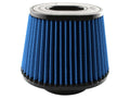 AFE Power Magnum FLOW Pro 5R Air Filter Element for Universal Vehicles, Clamp-On, Conical, 9 x 7.5 Inch Base, 6.75 x 5.5 Inch Top, 7.5 Inch Tall, 5 Inch Flange, Reusable Cotton, Blue