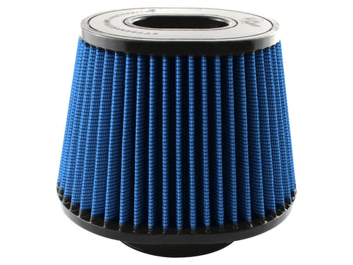 AFE Power Magnum FLOW Pro 5R Air Filter Element for Universal Vehicles, Clamp-On, Conical, 9 x 7.5 Inch Base, 6.75 x 5.5 Inch Top, 7.5 Inch Tall, 5 Inch Flange, Reusable Cotton, Blue