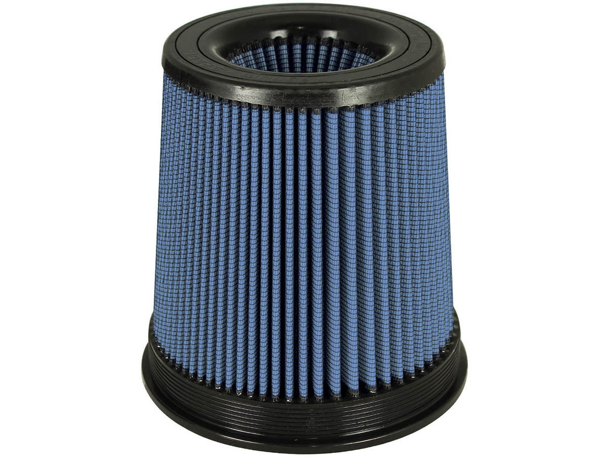 AFE Power AFE24-91072 Magnum FLOW Pro 5R Air Filter, Clamp-On, Conical, 8 Inch Base, 7 Inch Top, 5 Inch Flange, 9 Inch Tall, Reusable Cotton, Blue