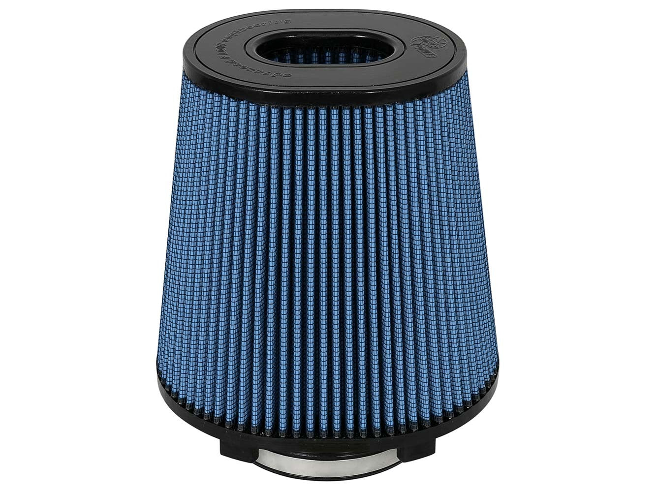 AFE Power Magnum FLOW Pro 5R Clamp-On Air Filter 9 Inch Length, 7.5 Inch Base Width, 6.75 Inch Top Width, 5 Inch Flange, Blue Cotton Reusable Element