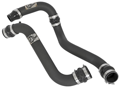AFE Power BladeRunner Charge Pipe for GM Duramax 2011-2016, Aluminum, Black Powder Coat, Turbocharger to Intercooler