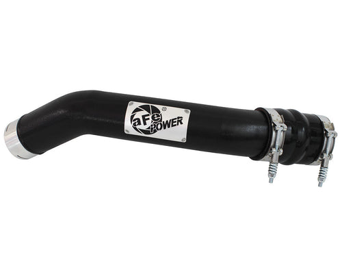 AFE Power BladeRunner 3-Inch Aluminum Hot Charge Pipe for Ford Powerstroke 2011-2016, Black Powder Coat