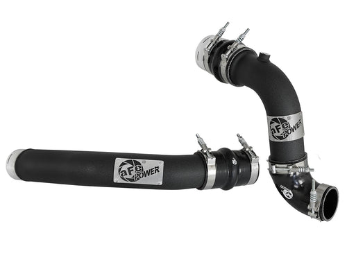 AFE Power BladeRunner Intercooler Pipe for Ford PowerStroke 2017-2022 Aluminum Black Powder Coat