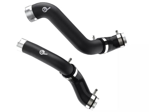 AFE Power BladeRunner Charge Pipe for GM TurboMax 2019-2025 Aluminum Black Powder Coat