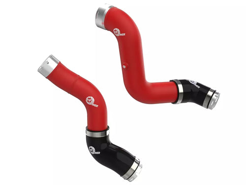 AFE Power BladeRunner Charge Pipe for GM TurboMax Midsize Trucks 2023-2025 Aluminum Red