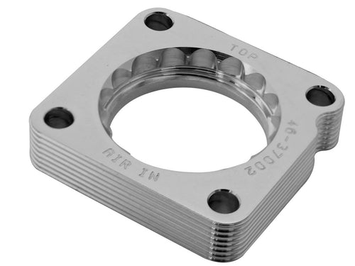 AFE Power Silver Bullet Throttle Body Spacer Kit for Honda V6 Engines, 1 Inch Thick, Polished Aluminum