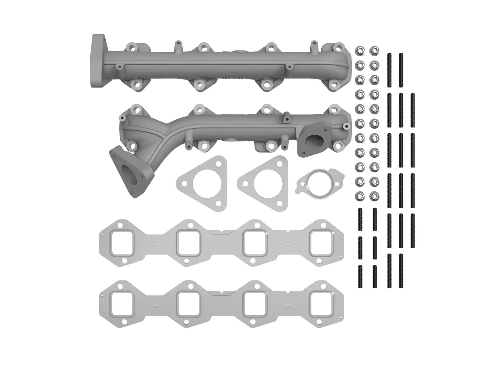 AFE Power 46-40184 BladeRunner Exhaust Manifold for Ford PowerStroke 6.7L, Natural Ductile Iron, Pair