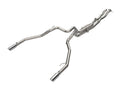 AFE Power Vulcan Series Cat Back Exhaust Kit for Ford Midsize Trucks, 3 Inch Diameter, Dual Rear Exit with 4 Inch Polished Tips