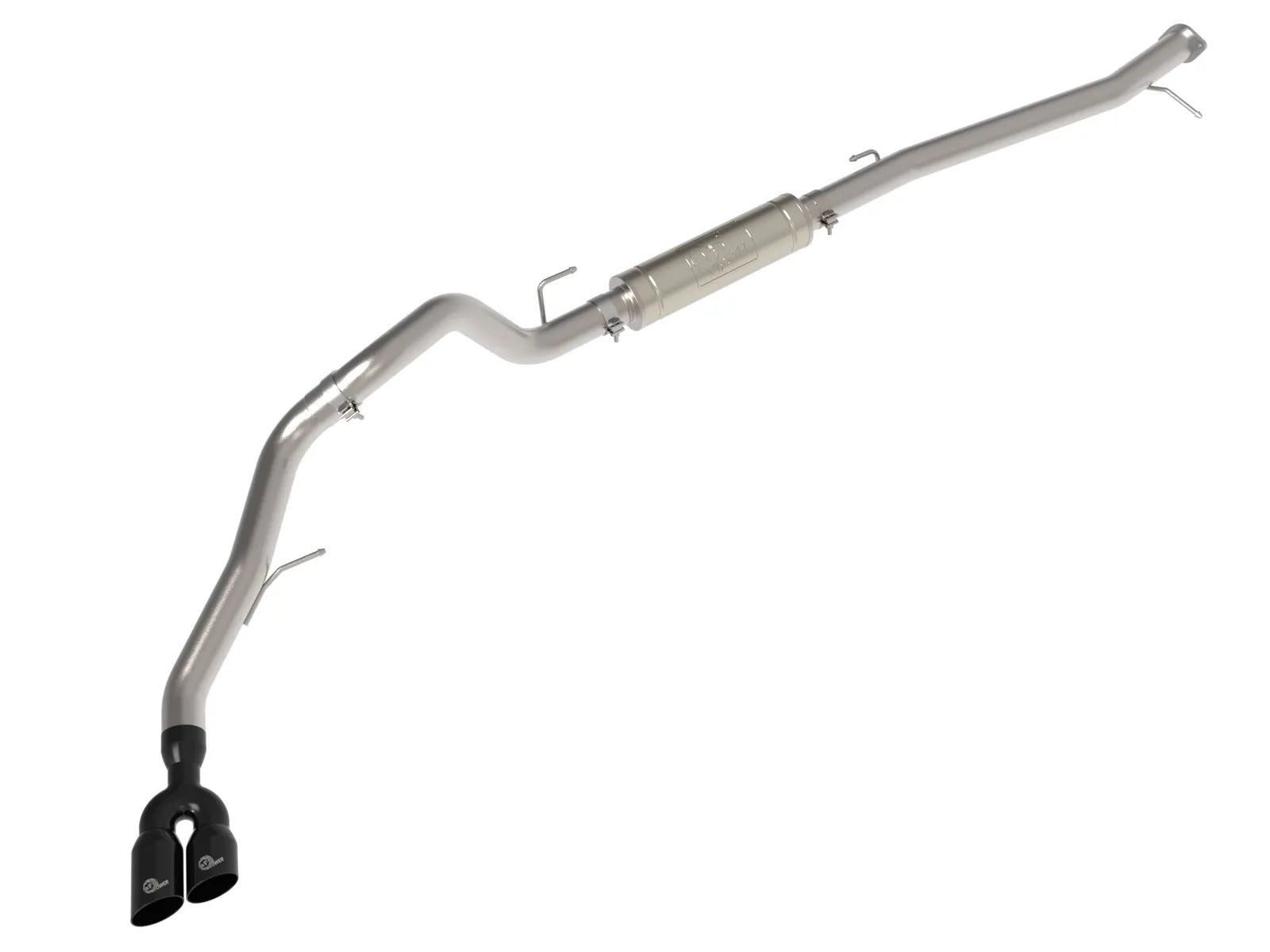 AFE Power 49-33156-B Vulcan Series Cat-Back Exhaust System for Ford Ranger 2022-2026 2.0L, 3 Inch Diameter, Single Rear Exit with Dual Tips, Stainless Steel