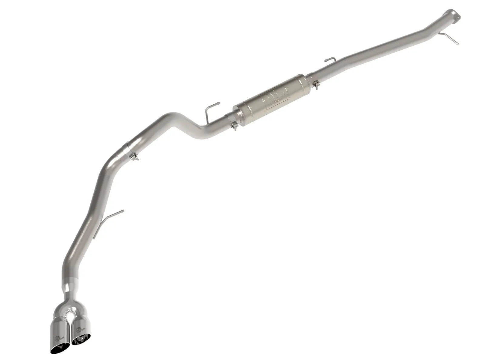 AFE Power Vulcan Series Cat-Back Exhaust System for Ford Ranger 2022-2026 2.0L, 3-Inch Diameter, Single Rear Exit with Dual Tips, Stainless Steel Polished Finish