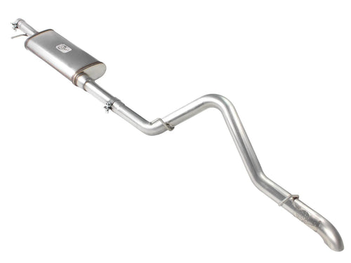 AFE Power Mach Force-XP Cat Back Exhaust System for Jeep Wrangler JK 2012-2018 2.5-Inch Stainless Steel Natural Finish