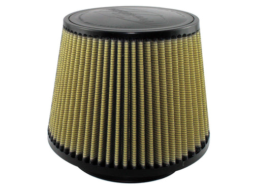 AFE Power Magnum FORCE 72-90038 Air Filter Element for Universal Fitment, Clamp-On, Conical Design, 9 Inch Base Diameter, 7 Inch Top Diameter, 7 Inch Height, Cotton and Synthetic Media, Yellow Finish